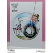 tiny townie TIRE SWING rubber stamp